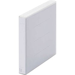 Blu-ray/DVD/CD対応クリアケース/12枚収納/クリア CCD-FBB12CR