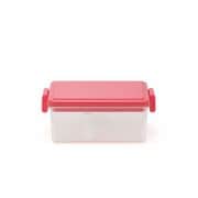 GEL-COOL plus square L CLEAR LUNCH BOX チェリーピンク