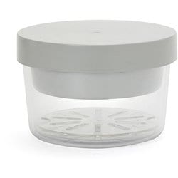 GEL-COOL round with inner tray ヌードルランチ オイスターグレー