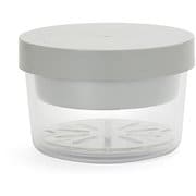 GEL-COOL round with inner tray ヌードルランチ オイスターグレー