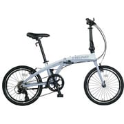 折りたたみ自転車 ピエガーレ 20インチ 7段変速 アルミフレーム マットホワイトグレー FDT-HEPG207AL