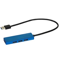USB3.1Gen1 4ポートハブ ブルー UH-3184BL