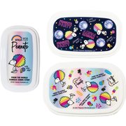 キャラクターグッズ SPZ-1478 スヌーピー 3Pシールランチ レインボー
