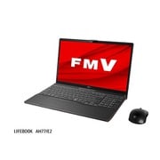ノートパソコン LIFEBOOK AHシリーズ/15.6型ワイド/Core i7-10510U/メモリ 8GB/SSD 1TB/BDXL対応Blu-rayディスクドライブ/Windows 10 Home 64ビット/Office Home and Business 2019/ブライトブラック FMVA77E2B