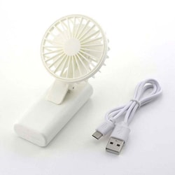 クリップ式 ポータブルファン 充電式 2WAY USBケーブル付き SV-6834
