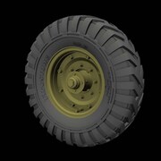 PZ35610 英・フォードソンWOT6用タイヤホイール ダンロップ [1/35スケール レジン製ディティールアップパーツ]