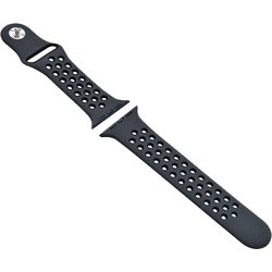 RBLAW4402KK [Apple Watch 42/44mm用 シリコンベルト スポーツタイプ BK×BK]
