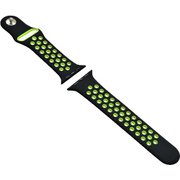 RBLAW4402BG [Apple Watch 42/44mm用 シリコンベルト スポーツタイプ BK×GR]