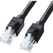 LANケーブル 1m CAT6A ブラック 爪折れ防止 PoE対応 難燃素材 単線 UTP ストレート結線 RJ45 KB-T6ATS-01BK
