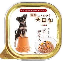 ヨドバシ Com わんわん 犬日和トレイ ビーフ 野菜入り 100g ドッグフード 通販 全品無料配達