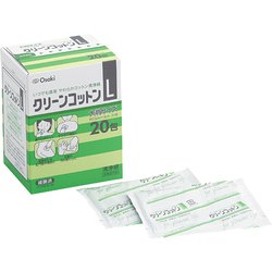 クリーンコットンL 大判サイズ 清浄綿 20包 [清浄綿]
