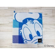 Disney チェッカーボード+2 ウォッシュタオル 34cm×35cm ブルー 38-1111080B