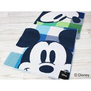 Disney チェッカーボード+2 フェイスタオル 34cm×80cm ネイビー 38-1112160NB