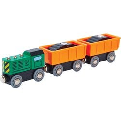 木製玩具 E3718 Hape（ハペ） ディーゼルきかんしゃ