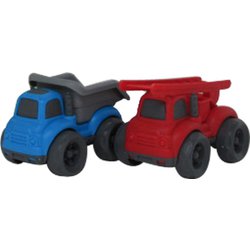 JFVT007-BR [ビークルタウン ダンプカー はしご車セット ミニカー]