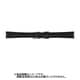 BCA060AH [時計バンド 牛革 ウォッシャブルベルト 黒 11mm]