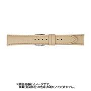 BCA060FP [時計バンド 牛革 ウォッシャブルベルト ベージュ 18mm]
