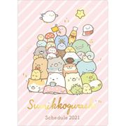 ME66918 ポケットスケジュールコレクション すみっコぐらし 糸とじ手帳 ワイド 2020年10月～2022年3月 [キャラクターグッズ]