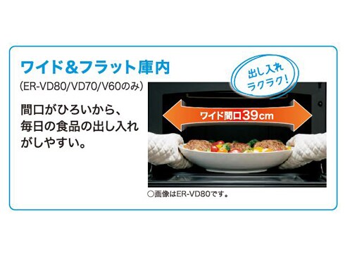 生活家電 電子レンジ/オーブン ヨドバシ.com - 東芝 TOSHIBA ER-VD70（K） [スチームオーブンレンジ 