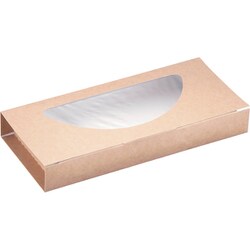 クラフトピザBOX窓付き ハーフ（25枚入） XPZ3701