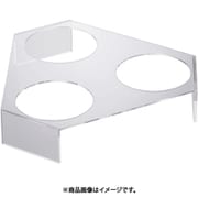 NKT3801 [アクリルサラダボール 三角スタンド3穴 大用]