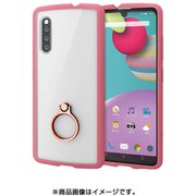 Galaxy A41 用 TOUGH SLIM LITE/フレームカラー/リング付/ピンク PM-G202TSLFCRPN