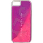 74566-2 [iPhone SE（第2世代）/8/7/6s/6 4.7インチ用 ラメ入り ネオンサンドケース SLY ピンク×紫]
