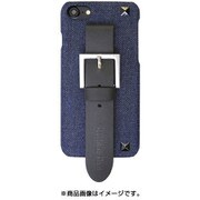 72736 [iPhone SE（第2世代）/8/7/6s/6 4.7インチ用 ベルト付き 背面ケース BLACK BY MOUSSY デニム&ブラック]