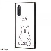 Galaxy A41 用 耐衝撃ハイブリッドケース KAKU ミッフィー thinking_1 IQ-BGA41K3TB/MF018
