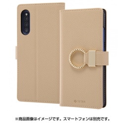Galaxy A41 用 手帳型レザーケース TETRA リング付 モカ RT-GA41TBC5/M