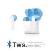 完全ワイヤレスイヤホン Bluetooth対応 インナー型 ブルー BTW-O550BL