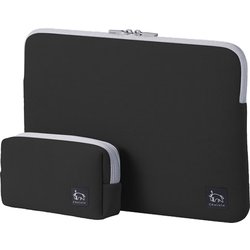 PCインナーケース Chululu（チュルル）13.3インチPC対応＆マルチポーチ 傷/衝撃 ブラック SCH-PCMPSTBK