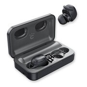 完全ワイヤレスイヤホン Bluetooth対応 ブラック×グレー CHE-627-BK