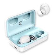 完全ワイヤレスイヤホン Bluetooth対応 ホワイト×ブルー CHE-627-WH