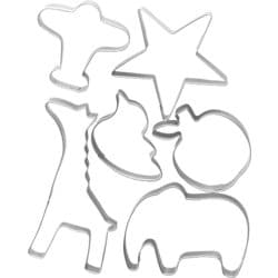 クッキー抜型 6個セット ゾウ ・ キリン Kai House Select DL6427