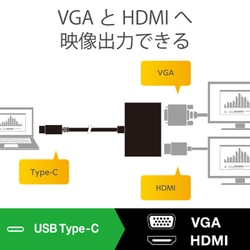 ヨドバシ.com - エレコム ELECOM AD-CHDMIVGABK [Type-C映像変換