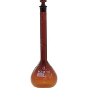 020070-100 [メスフラスコ 茶 スーパーグレード 100mL]