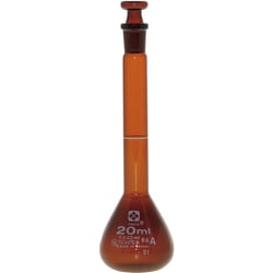 020070-20 [メスフラスコ 茶 スーパーグレード 20mL]