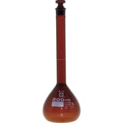 020070-200 [メスフラスコ 茶 スーパーグレード 200mL]