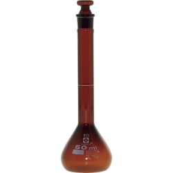 020070-50 [メスフラスコ 茶 スーパーグレード 50mL]