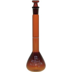 026100-20 [メスフラスコ 茶 カスタムA 20mL]