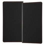 汎用手帳型ケース FLEX Lサイズ ブラック レッド RT-FXL/BR
