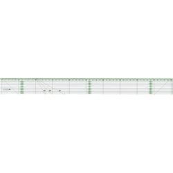 57-927 [クロバー パッチワーク定規 カラーライン50cm]