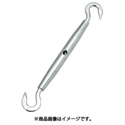 A-399 [ステンレス パイプターンバックル（フック&フック） 捻子径4分]