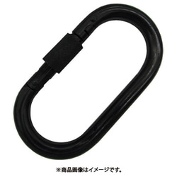 ステンレス カラビナ（環付） 黒色塗装 線径10mm 長さ90mm B-2850