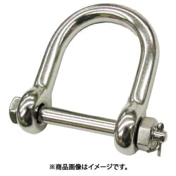 B-688 [ステンレス ワリピン式ワイドネジシャックル 呼び9mm]