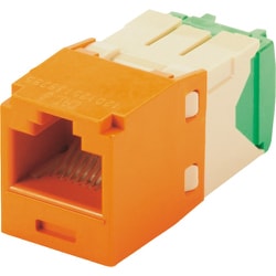 CJT688TGOR [カテゴリ6 RJ45モジュラージャック UTP 28・30AWG TGタイプ オレンジ]