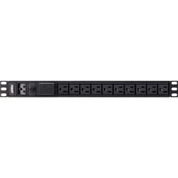 10ポート ベーシックPDU 20A（最大） NEMA 5-20R x 10口 サージ保護機能搭載 PE0210SA