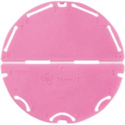 57-462 [クロバー つまみ細工プレート丸ひだつまみL]