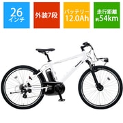 電動スポーツバイク Hurryer（ハリヤ） 26型 外装7段変速 クリスタルホワイト BE-ELH342AF
